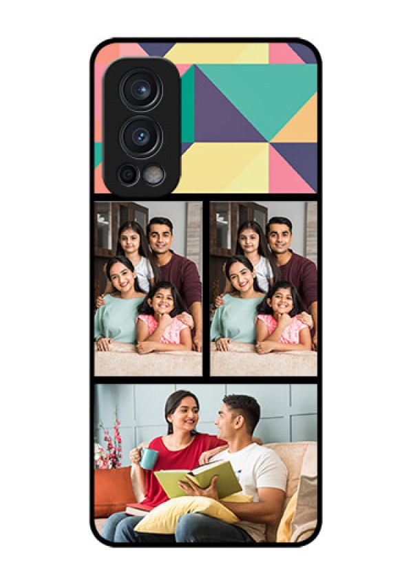 Oneplus Nord 2 5G Custom Glass Phone Case  - Bulk Pic Upload Design