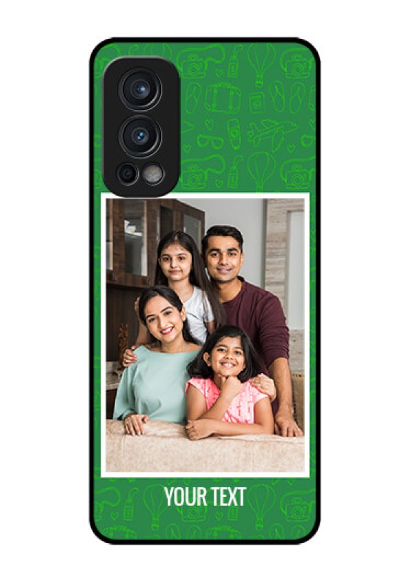 Oneplus Nord 2 5G Personalized Glass Phone Case  - Picture Upload Design