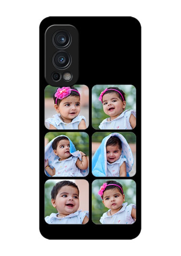 Oneplus Nord 2 5G Photo Printing on Glass Case  - Multiple Pictures Design