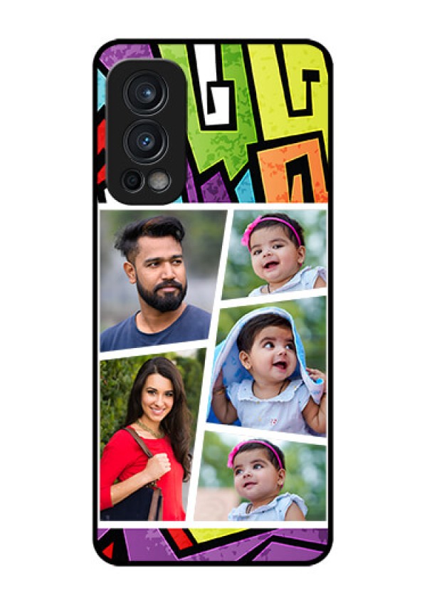 Oneplus Nord 2 5G Custom Glass Phone Case  - Graffiti pattern Design
