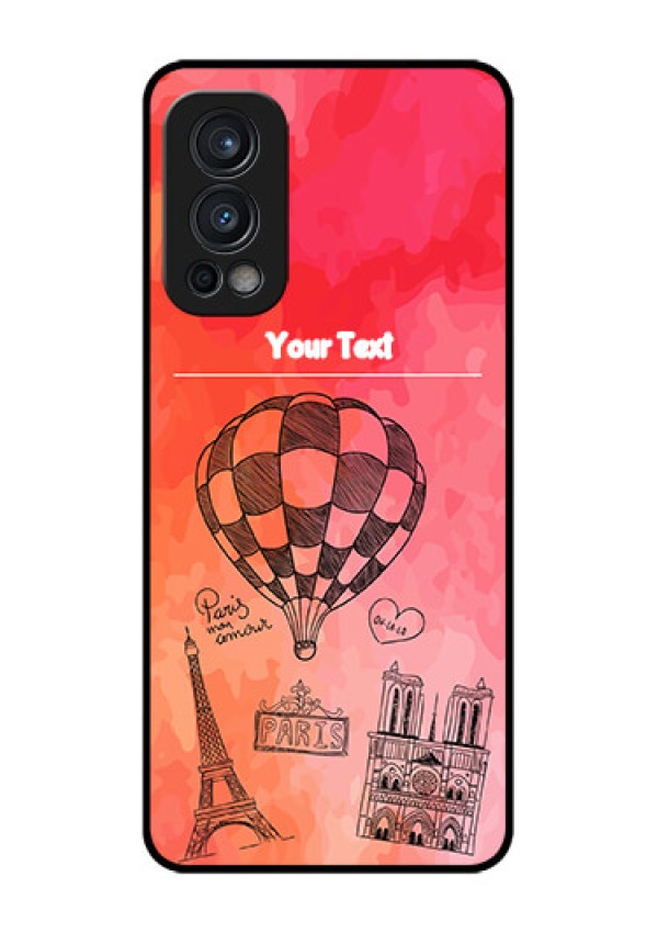 Oneplus Nord 2 5G Custom Glass Phone Case  - Paris Theme Design