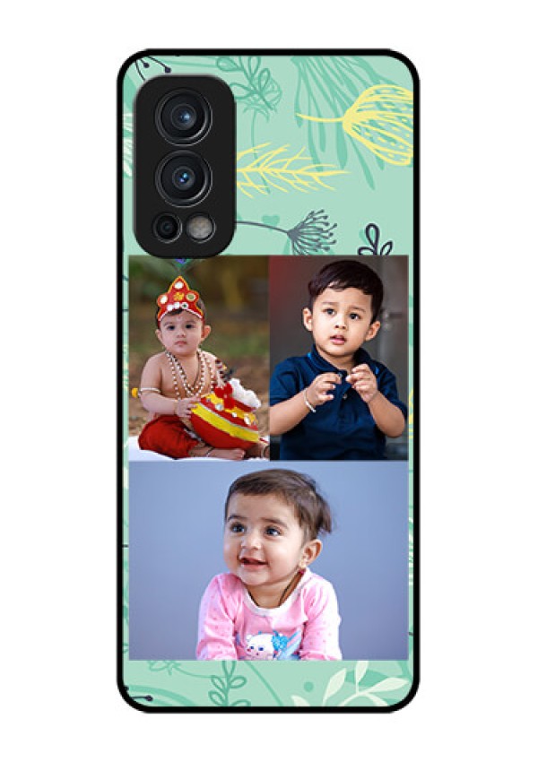Oneplus Nord 2 5G Photo Printing on Glass Case  - Forever Family Design 