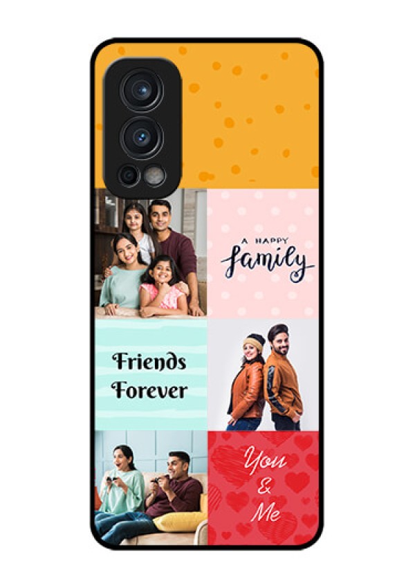 Oneplus Nord 2 5G Personalized Glass Phone Case  - Images with Quotes Design