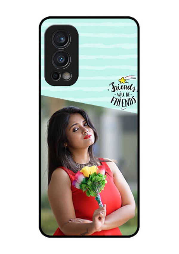 Oneplus Nord 2 5G Custom Glass Phone Case  - Friends Picture Icon Design