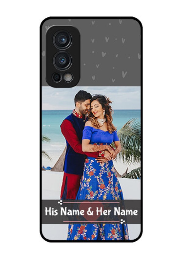 Oneplus Nord 2 5G Custom Glass Mobile Case  - Buy Love Design with Photo Online
