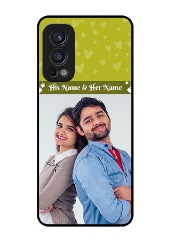 Oneplus Nord 2 5G Custom Glass Phone Case  - You & Me Heart Design