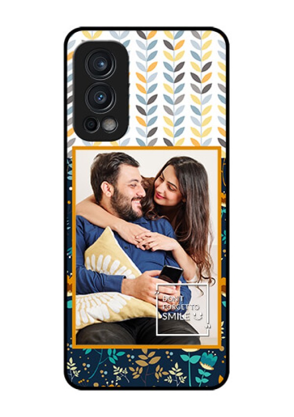 Oneplus Nord 2 5G Custom Glass Mobile Case  - Pattern Design