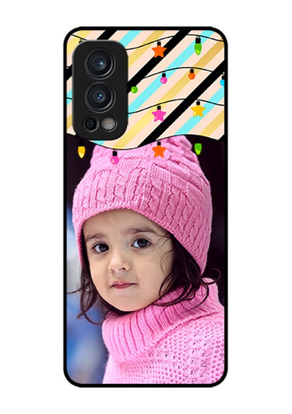 Oneplus Nord 2 5G Custom Glass Mobile Case  - Lights Hanging Design
