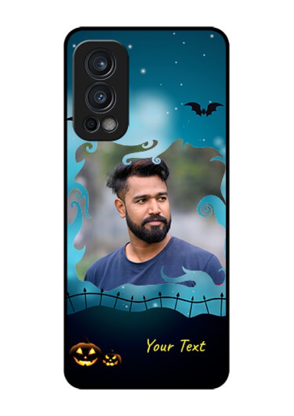 Oneplus Nord 2 5G Custom Glass Phone Case  - Halloween frame design