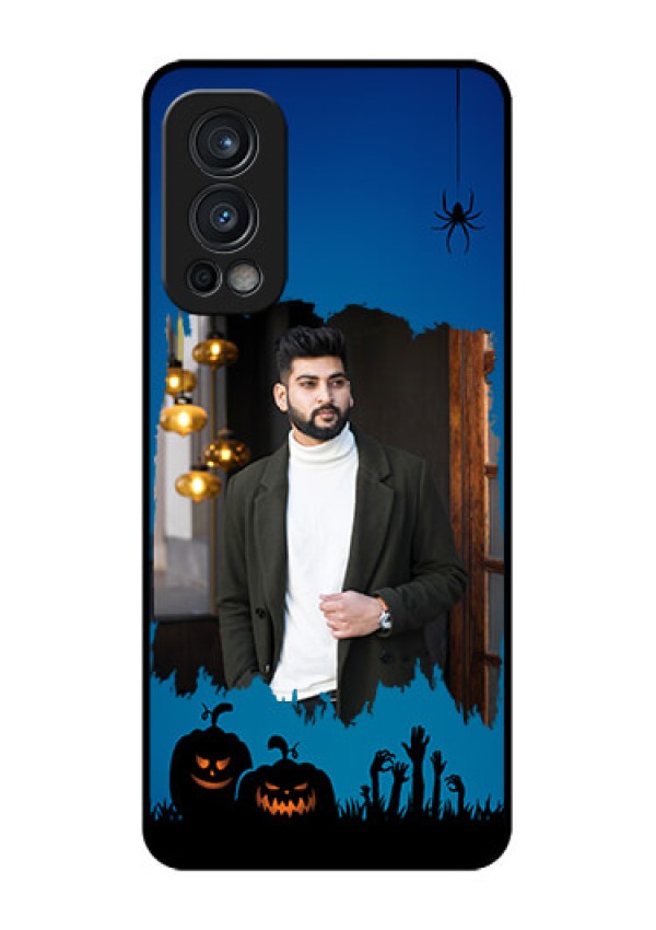 Oneplus Nord 2 5G Photo Printing on Glass Case  - with pro Halloween design 