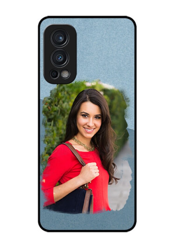 Oneplus Nord 2 5G Custom Glass Mobile Case  - Grunge Line Art Design