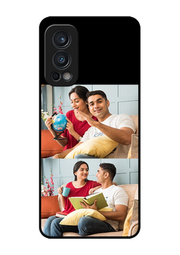 Oneplus Nord 2 5G 2 Images on Glass Phone Cover