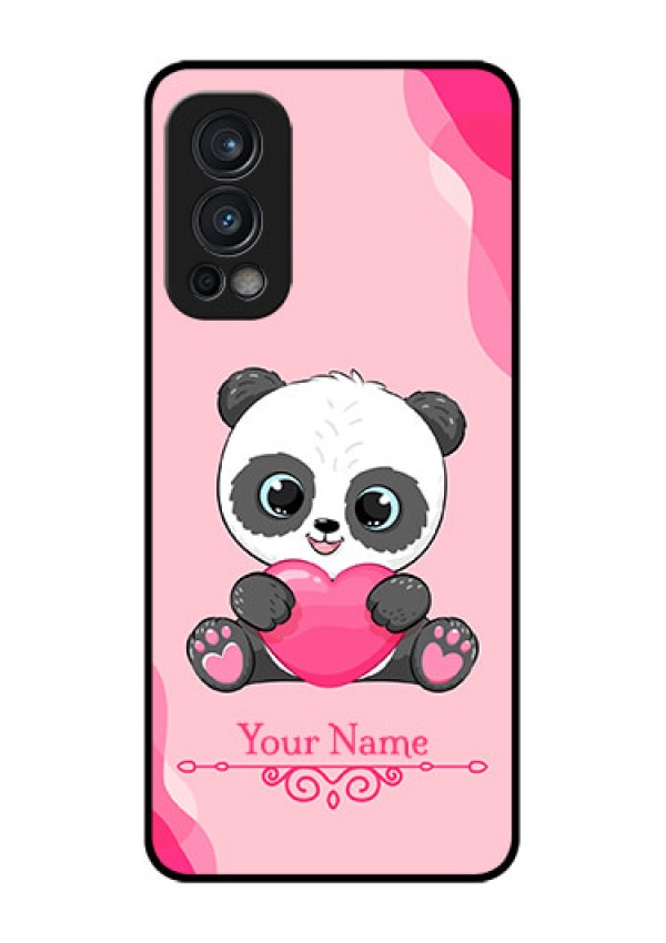 Nord 2 5G Custom Glass Mobile Case - Cute Panda Design