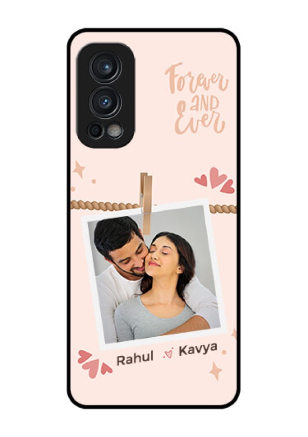 Nord 2 5G Custom Glass Phone Case - Forever and ever love Design