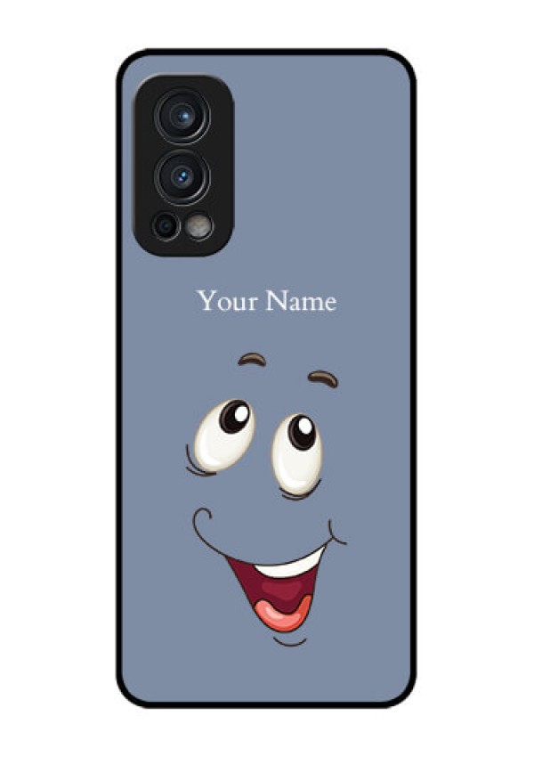 Nord 2 5G Photo Printing on Glass Case - Laughing Cartoon Face Design