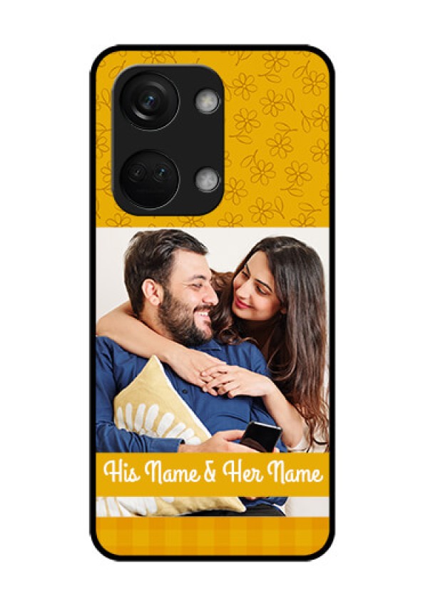 OnePlus Nord 3 5G Custom Glass Mobile Case - Yellow Floral Design