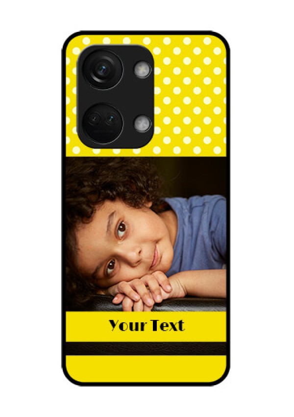 OnePlus Nord 3 5G Custom Glass Phone Case - Bright Yellow Case Design