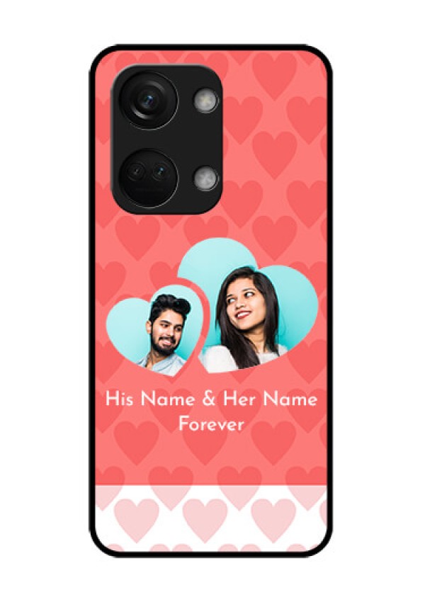 OnePlus Nord 3 5G Personalized Glass Phone Case - Couple Pic Upload Design
