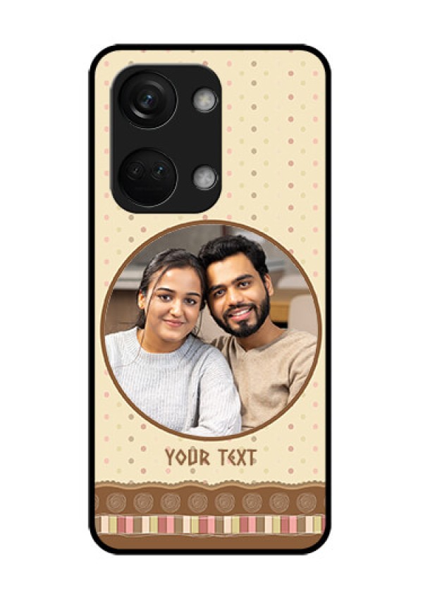 OnePlus Nord 3 5G Custom Glass Mobile Case - Brown Dotted Mobile Case Design