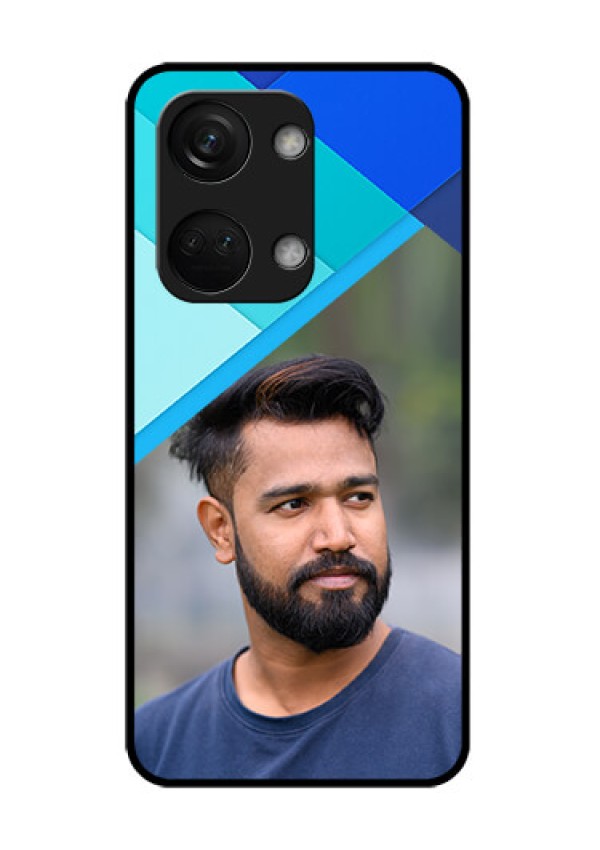 OnePlus Nord 3 5G Custom Glass Phone Case - Blue Pattern Design
