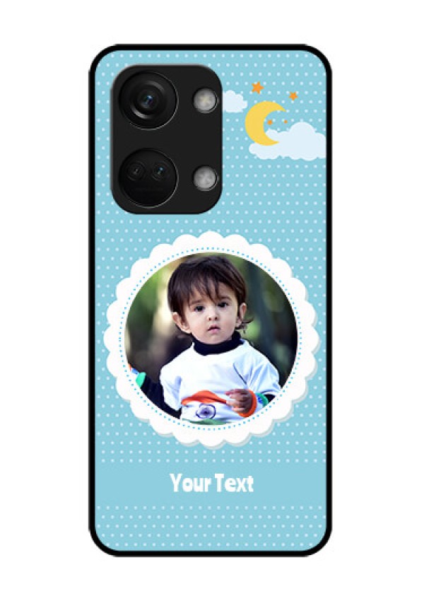 OnePlus Nord 3 5G Personalised Glass Phone Case - Violet Pattern Design