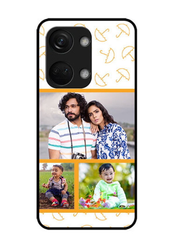 OnePlus Nord 3 5G Custom Glass Mobile Case - Yellow Pattern Design