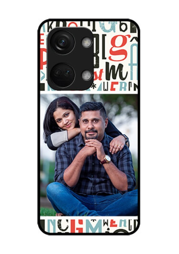 OnePlus Nord 3 5G Personalized Glass Phone Case - Alphabet Design
