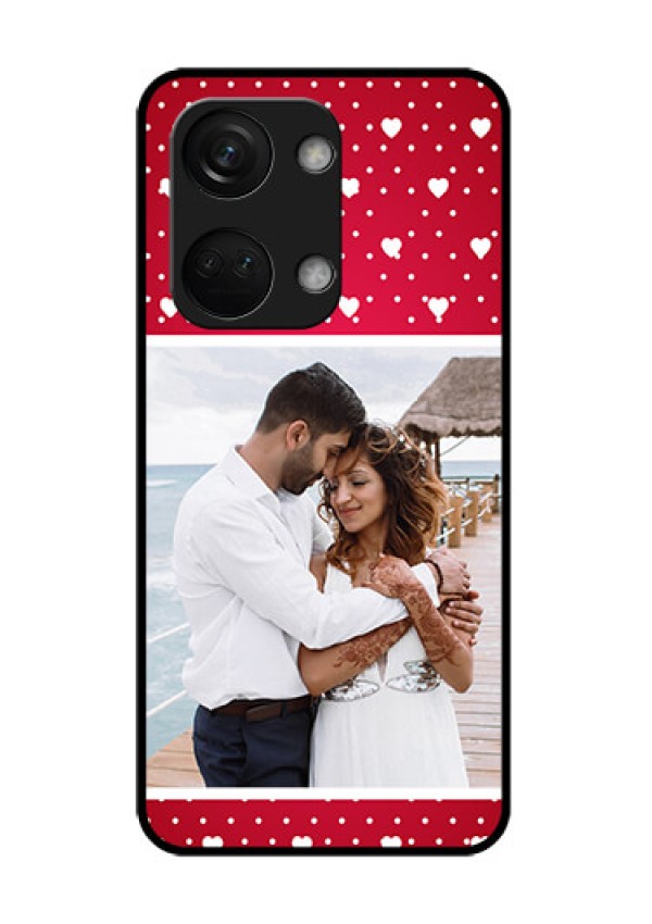 OnePlus Nord 3 5G Photo Printing on Glass Case - Hearts Mobile Case Design