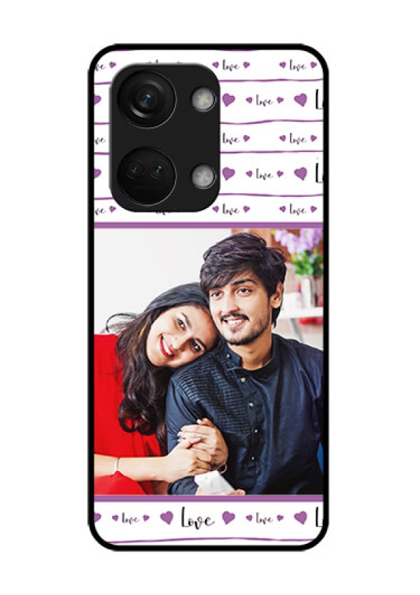 OnePlus Nord 3 5G Custom Glass Mobile Case - Couples Heart Design