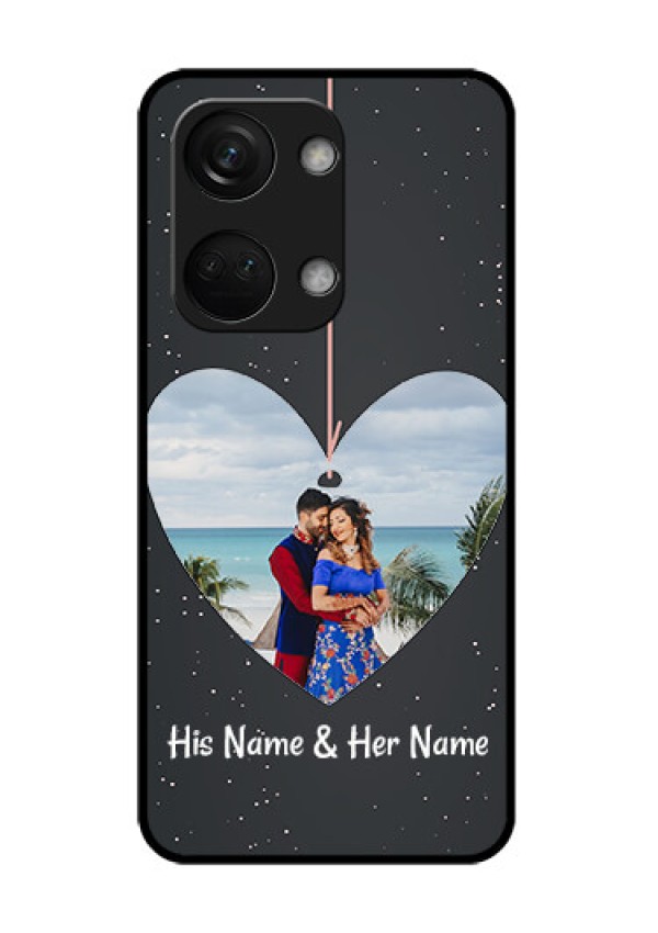 OnePlus Nord 3 5G Custom Glass Phone Case - Hanging Heart Design