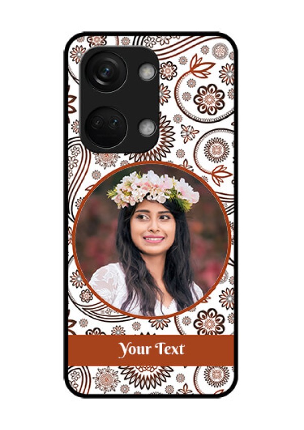 OnePlus Nord 3 5G Custom Glass Mobile Case - Abstract Flower Design