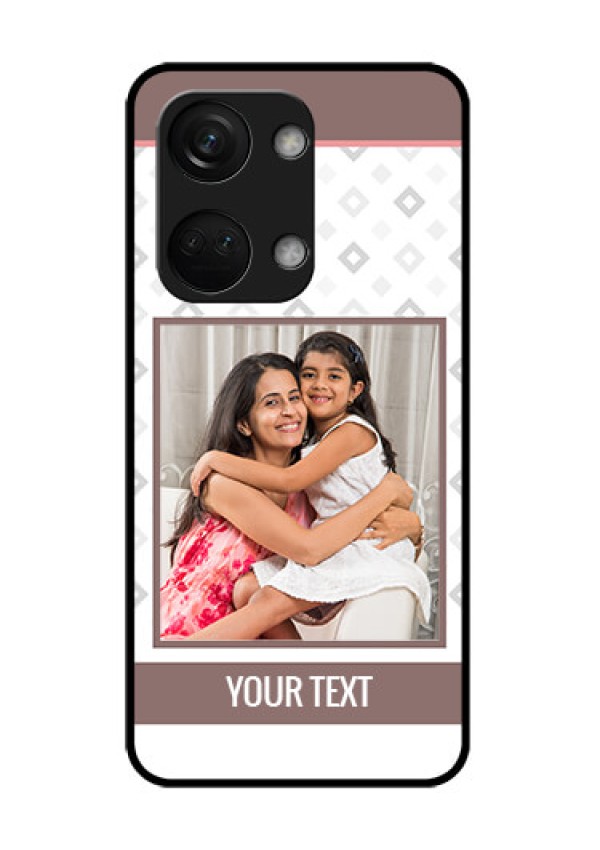 OnePlus Nord 3 5G Photo Printing on Glass Case - Simple Diamond Design