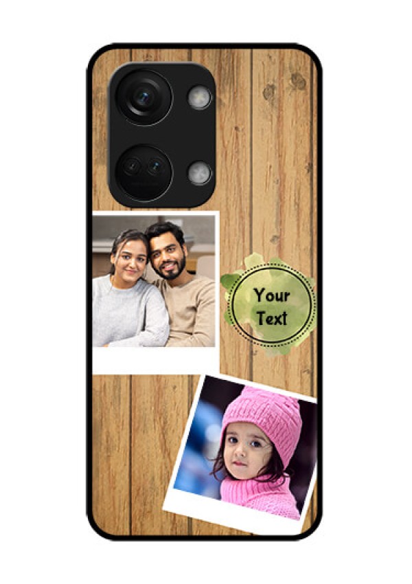 OnePlus Nord 3 5G Custom Glass Phone Case - Wooden Texture Design