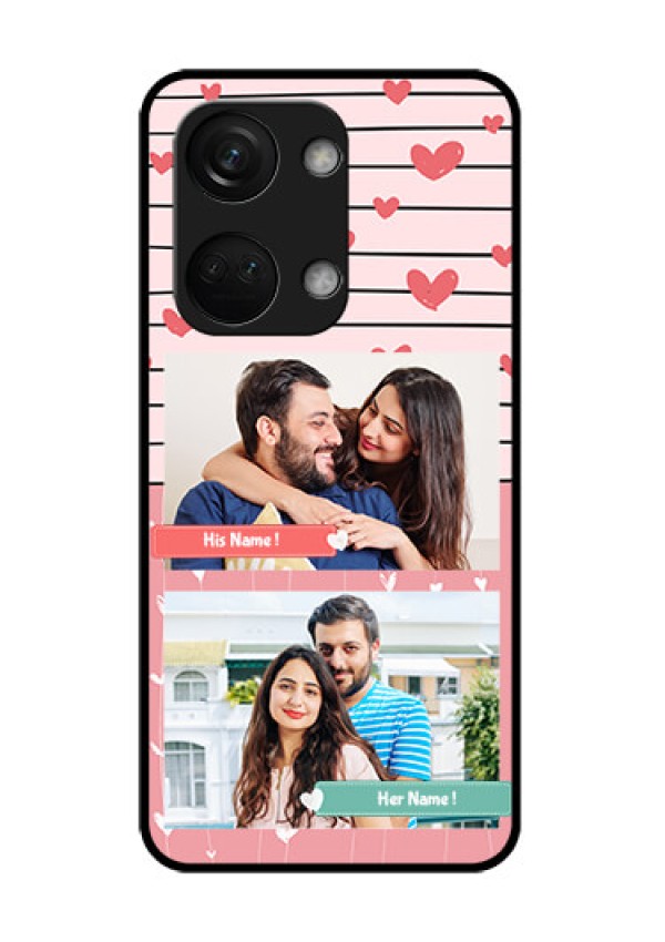 OnePlus Nord 3 5G Custom Glass Mobile Case - Photo with Heart Design