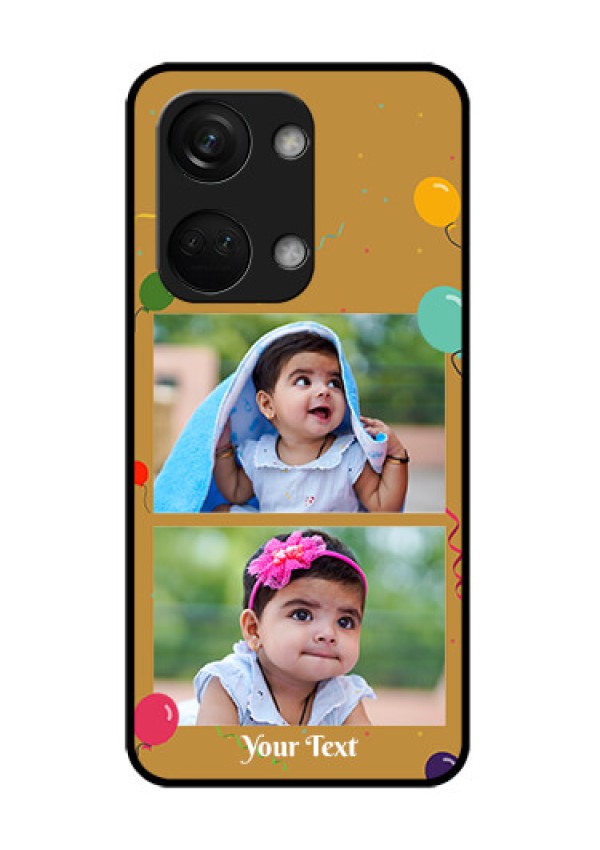 OnePlus Nord 3 5G Personalized Glass Phone Case - Image Holder with Birthday Celebrations Design