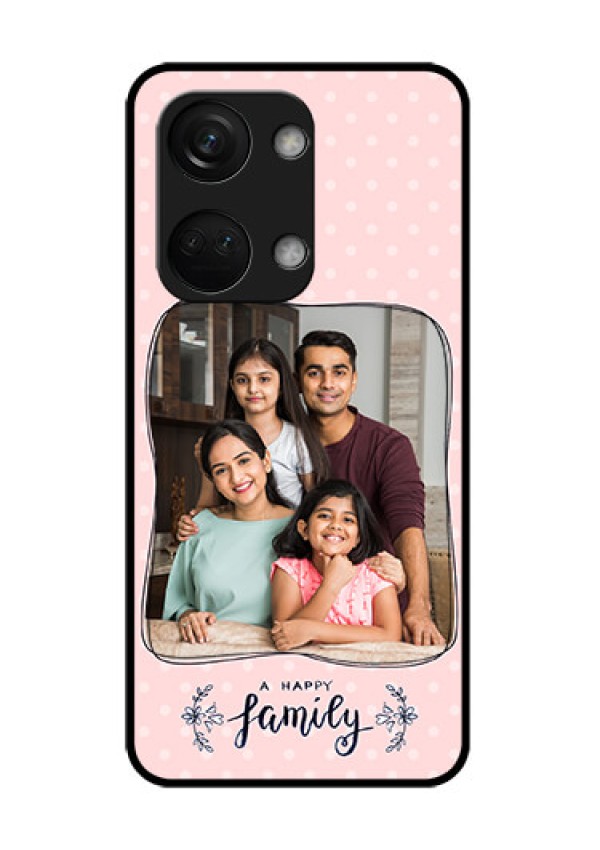 OnePlus Nord 3 5G Custom Glass Phone Case - Family with Dots Design