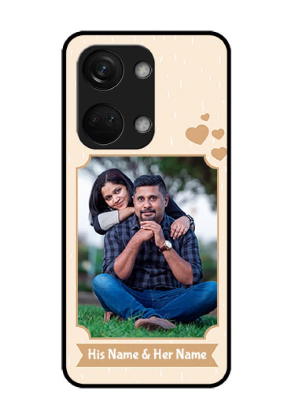 OnePlus Nord 3 5G Custom Glass Phone Case - with confetti love design