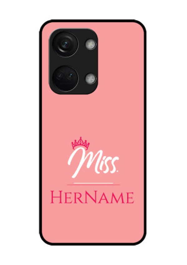 OnePlus Nord 3 5G Custom Glass Phone Case Mrs with Name