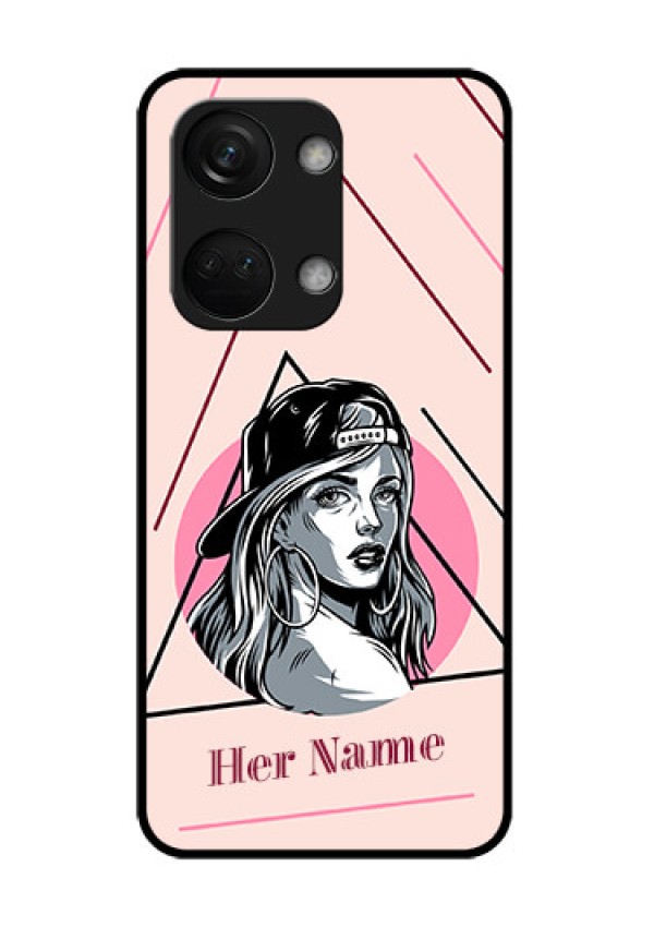 OnePlus Nord 3 5G Personalized Glass Phone Case - Rockstar Girl Design