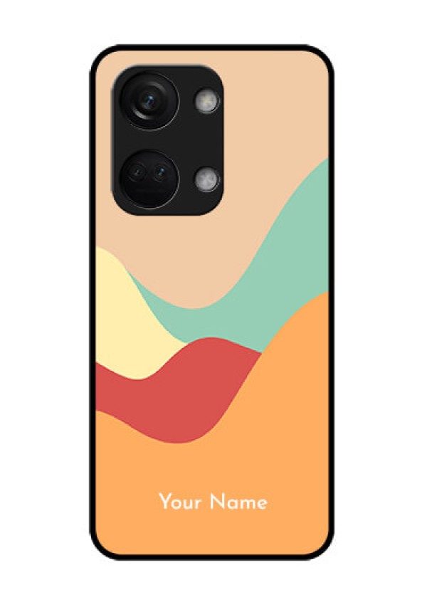 OnePlus Nord 3 5G Personalized Glass Phone Case - Ocean Waves Multi-colour Design