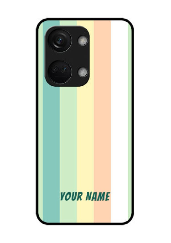 OnePlus Nord 3 5G Photo Printing on Glass Case - Multi-colour Stripes Design