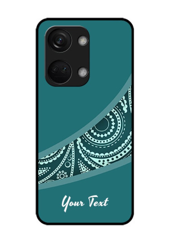 OnePlus Nord 3 5G Photo Printing on Glass Case - semi visible floral Design