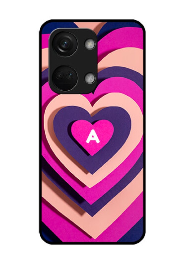 OnePlus Nord 3 5G Custom Glass Mobile Case - Cute Heart Pattern Design