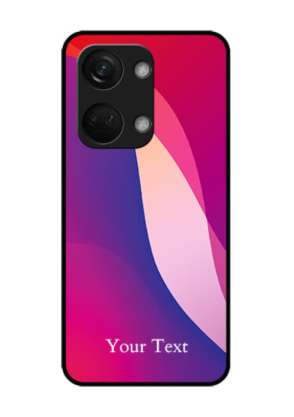 OnePlus Nord 3 5G Personalized Glass Phone Case - Digital abstract Overlap Design