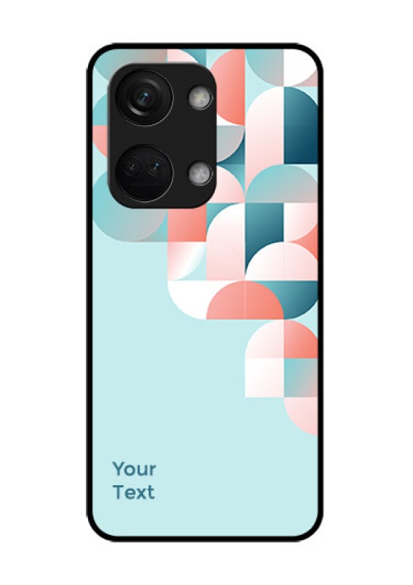 OnePlus Nord 3 5G Custom Glass Phone Case - Stylish Semi-circle Pattern Design