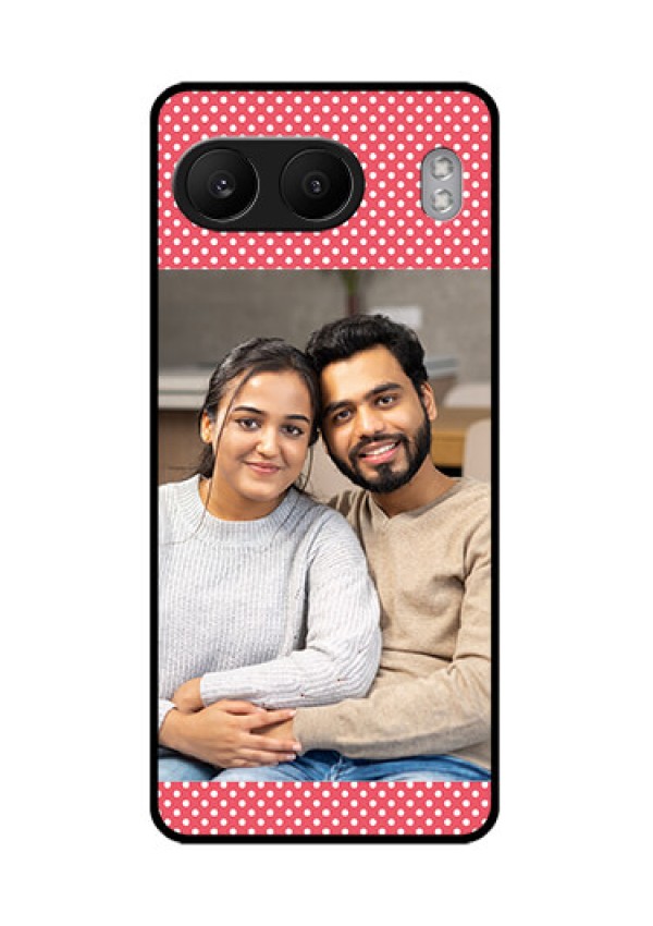 OnePlus Nord 4 5G Custom Glass Phone CaseWhite Dotted Design
