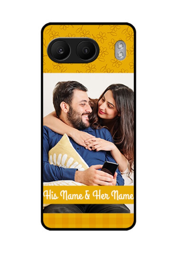 OnePlus Nord 4 5G Custom Glass Phone CaseYellow Floral Design