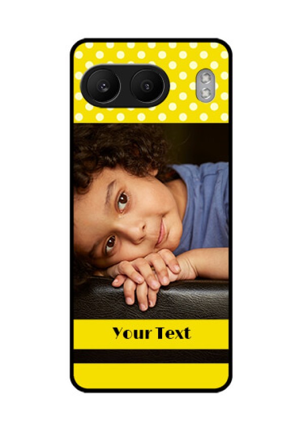 OnePlus Nord 4 5G Custom Glass Phone CaseBright Yellow Case Design