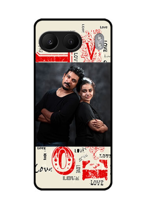 OnePlus Nord 4 5G Custom Glass Phone CaseTrendy Love Design Case