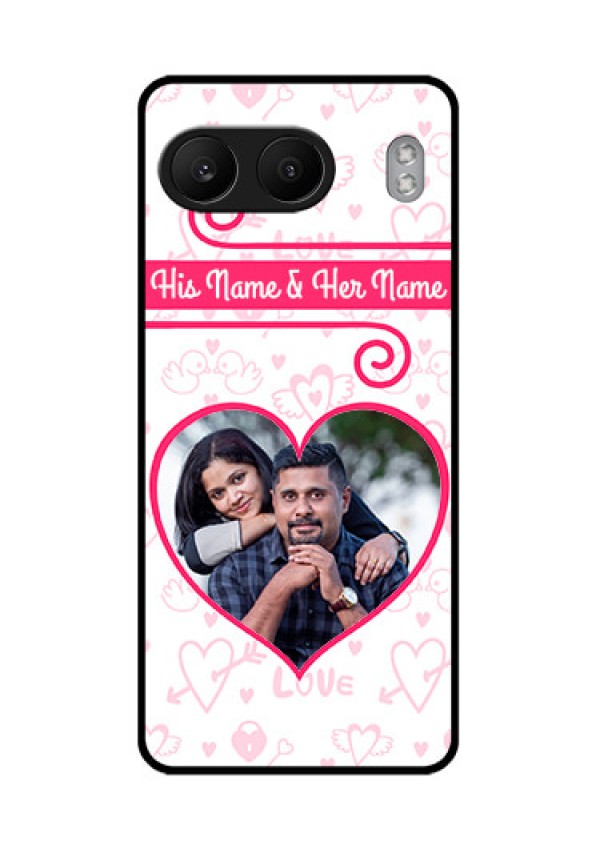 OnePlus Nord 4 5G Custom Glass Phone CaseHeart Shape Love Design